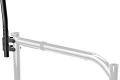 AR06 Braccioli swing-away con imbottitura da 25 cm (desk), regolabili in altezza