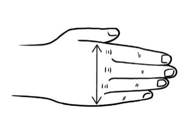 Larghezza della mano