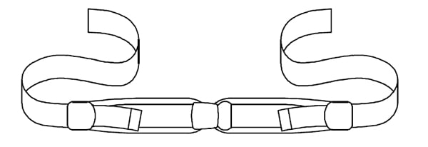 Figura 3 - Supporto di posizionamento pelvico a 2 punti a trazione posteriore